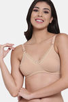 InnerSense Organic Anti Microbial Laced Soft Nursing Bra (Pack Of 2) - Skin — thumbnail 2